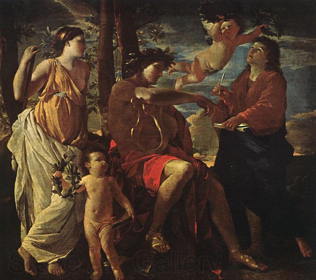 Nicolas Poussin Inspiration of the Poet Norge oil painting art